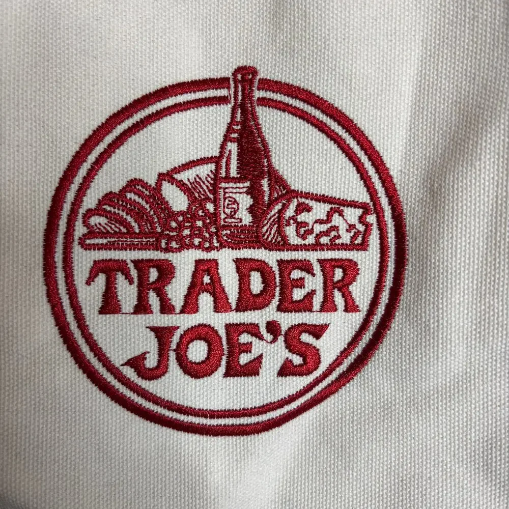 Lot 2x Trader Joe’s Canvas Tote Bag Green Red Grocery Shopping Eco Reusable NWT! - Picture 4 of 7